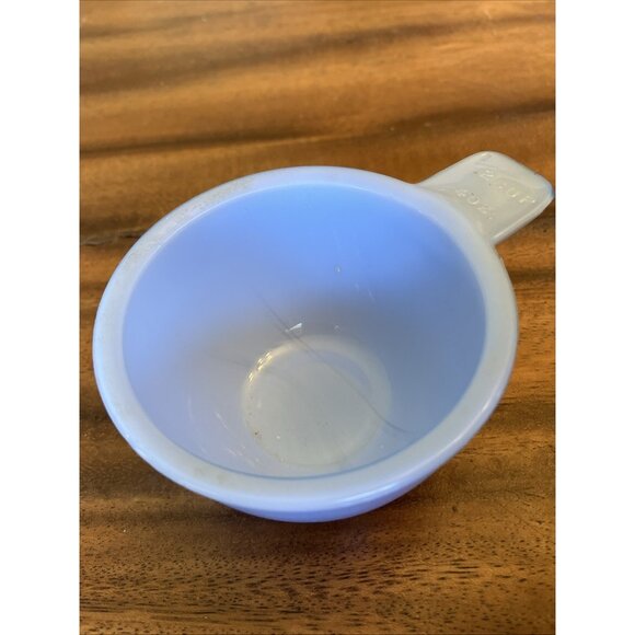 Vintage Delphite Blue Milk Glass 1/2 Cup Measuring Tab Handle - Picture 4 of 8